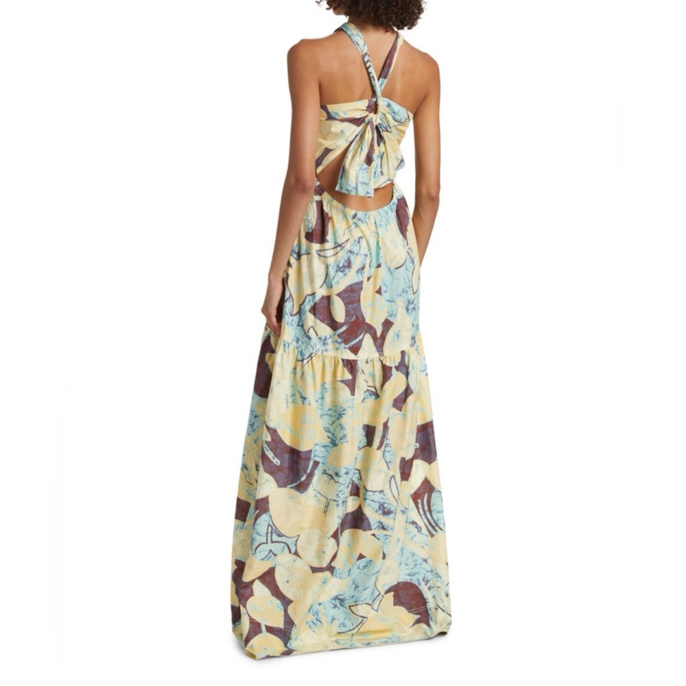 A.L.C. Veronica Abstract Halter Maxi Dress - Picture 2 of 6